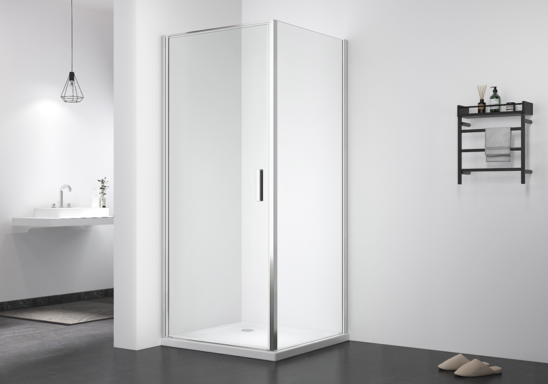 PV 1901 Colț de sticlă de 6 mm pivot pătrat plus cabină de duș